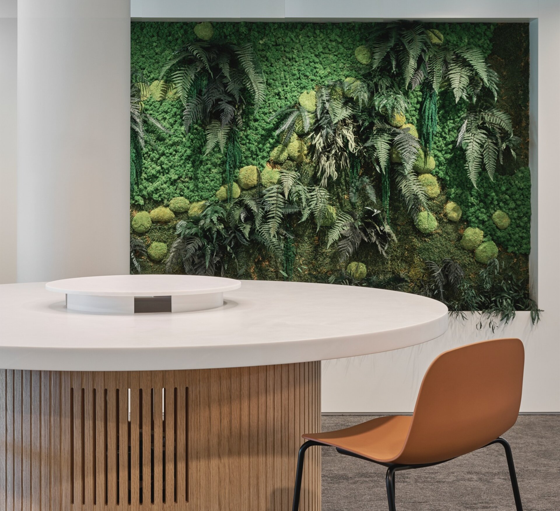 Mur végétal stabilisé Citi — réalisation Garden Events