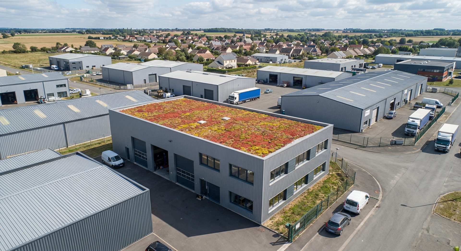 Toiture végétalisée — réalisation Garden Events
